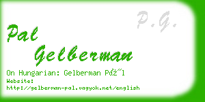 pal gelberman business card